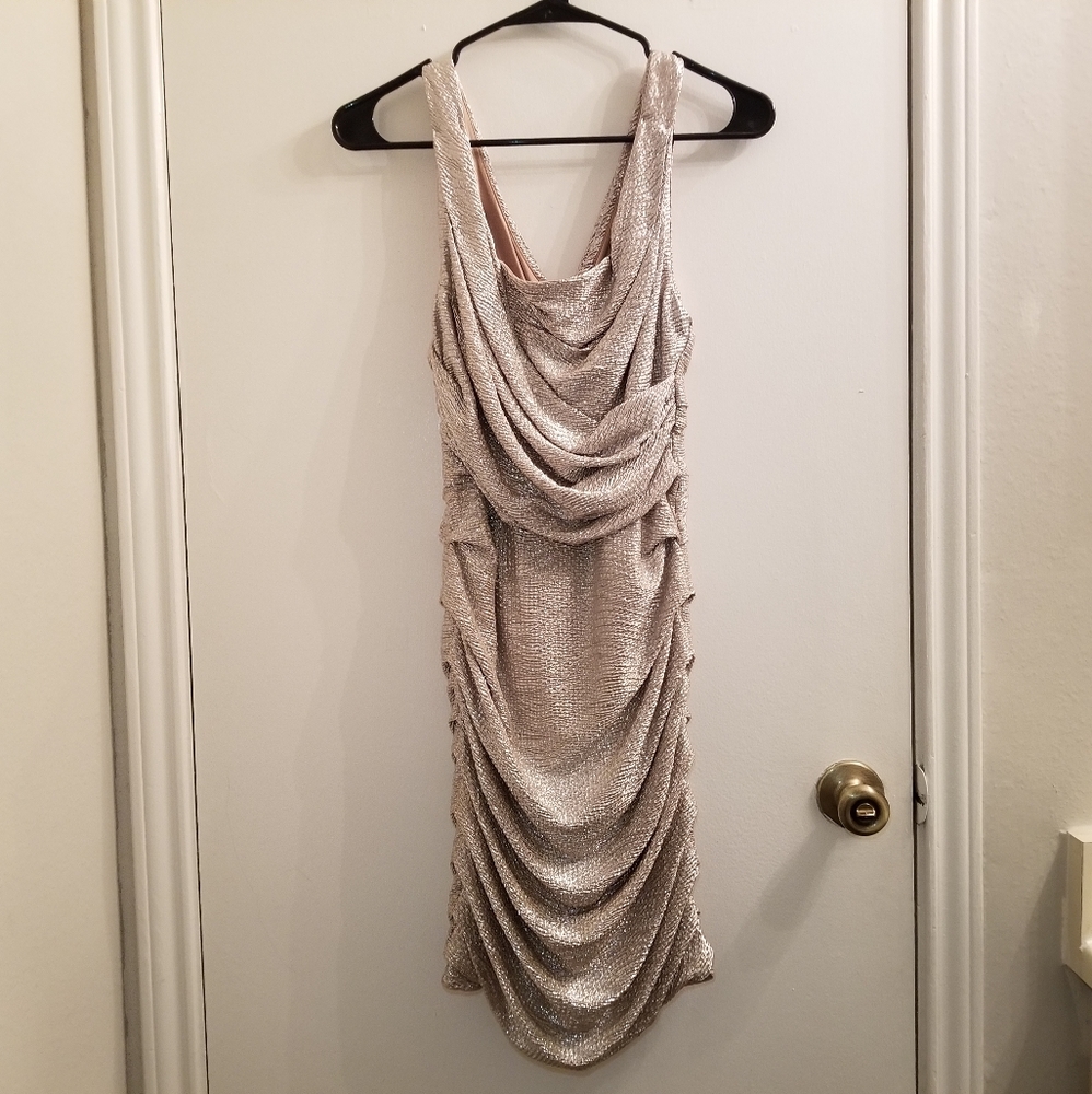 Gold Coctail Dress | Express | Size 4